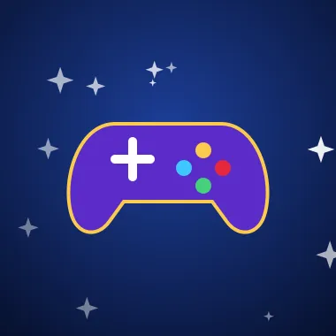 Esports tile with a game controller